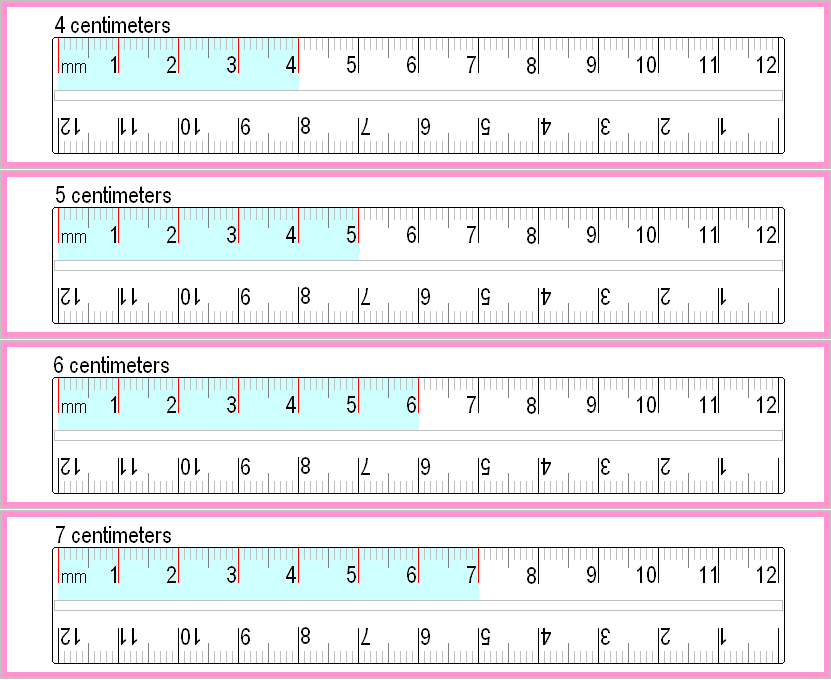 Millimeter Measurements and Equivalent Centimeter Conversions Q: How to convert centimeters/kilograms into inches and pounds? As for Americans centimeters and kilograms don't make any sense, the same for Russians inches and pounds. If you write a letter to a Russian, don't forget to change your measurements from imperial to the metrical system.
